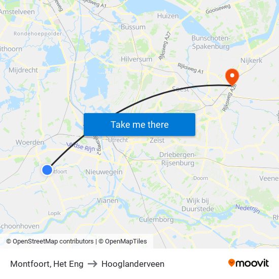 Montfoort, Het Eng to Hooglanderveen map