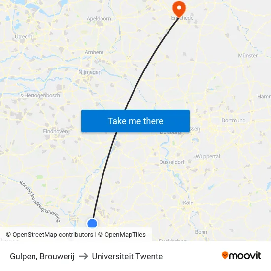 Gulpen, Brouwerij to Universiteit Twente map