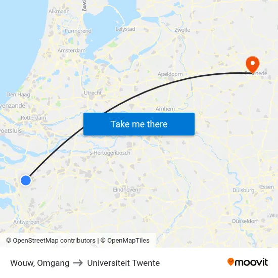 Wouw, Omgang to Universiteit Twente map