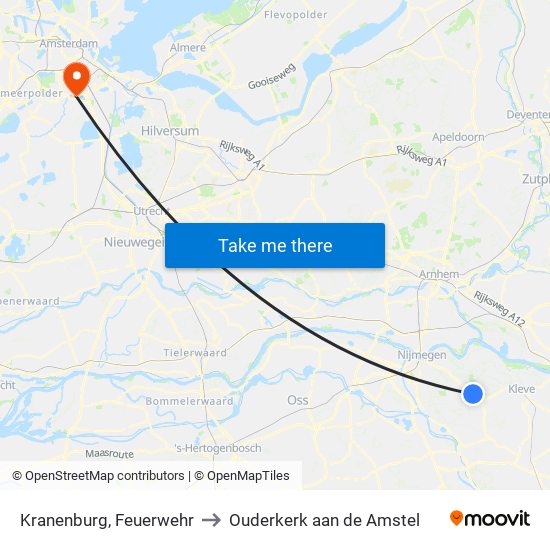 Kranenburg, Feuerwehr to Ouderkerk aan de Amstel map