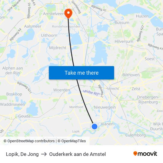 Lopik, De Jong to Ouderkerk aan de Amstel map