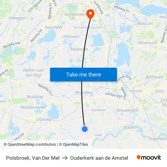 Polsbroek, Van Der Mel to Ouderkerk aan de Amstel map