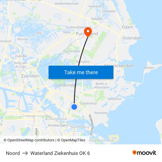 Noord to Waterland Ziekenhuis OK 6 map