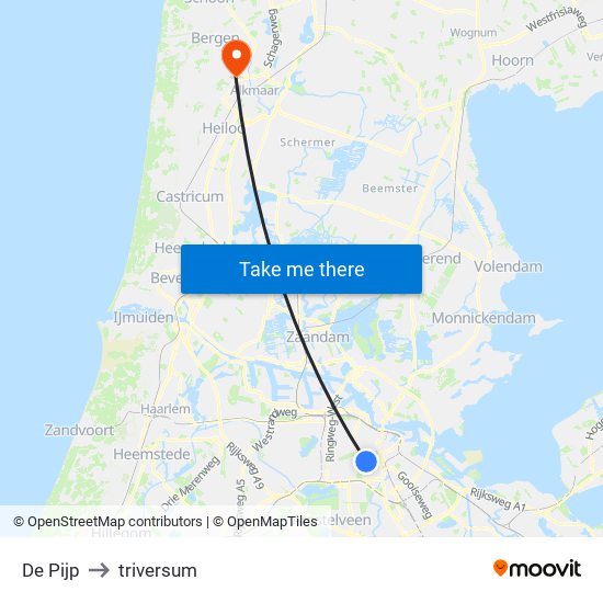 De Pijp to triversum map