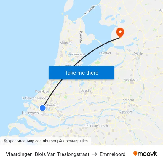 Vlaardingen, Blois Van Treslongstraat to Emmeloord map