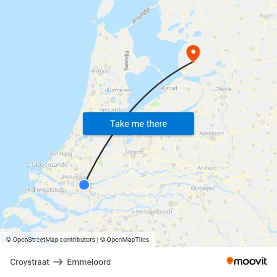 Croystraat to Emmeloord map