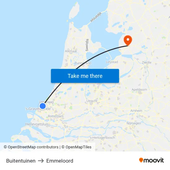 Buitentuinen to Emmeloord map