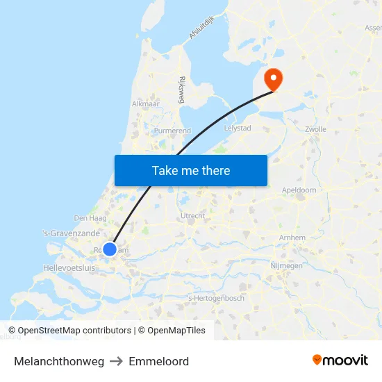 Melanchthonweg to Emmeloord map