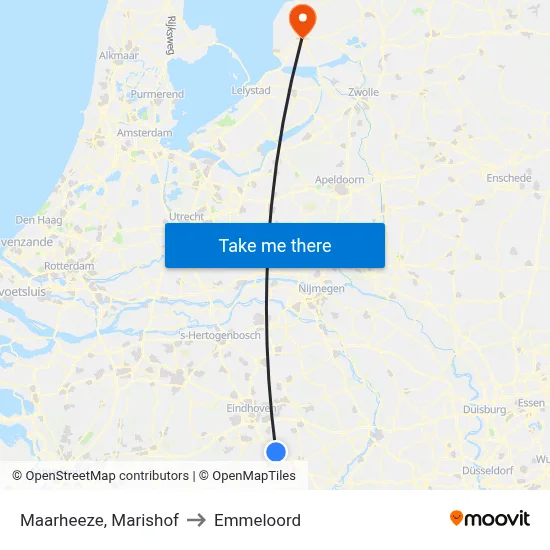Maarheeze, Marishof to Emmeloord map