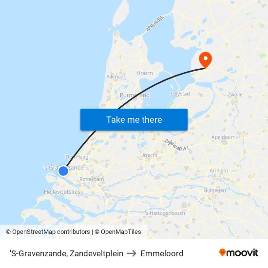 'S-Gravenzande, Zandeveltplein to Emmeloord map