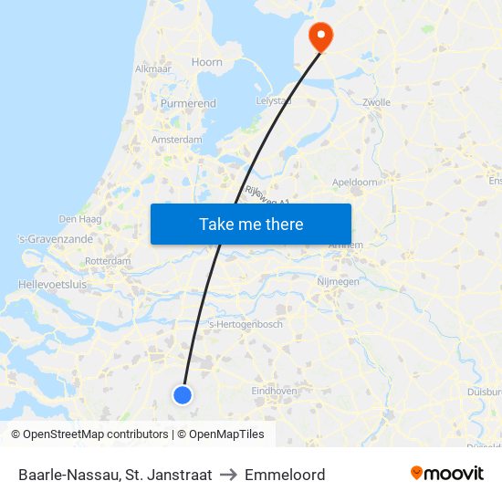 Baarle-Nassau, St. Janstraat to Emmeloord map