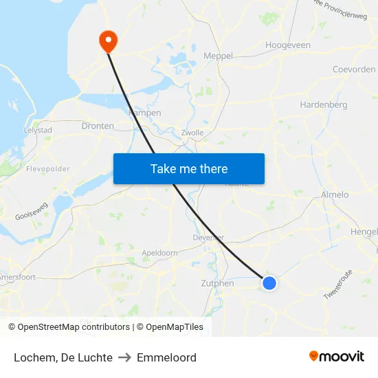 Lochem, De Luchte to Emmeloord map