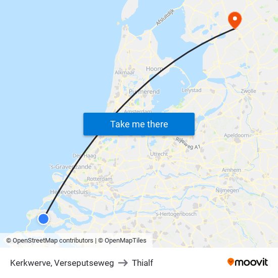 Kerkwerve, Verseputseweg to Thialf map