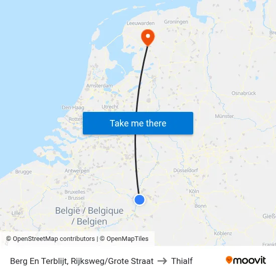 Berg En Terblijt, Rijksweg/Grote Straat to Thialf map