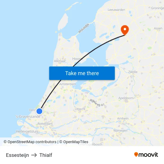 Essesteijn to Thialf map