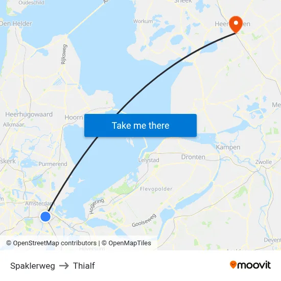 Spaklerweg to Thialf map