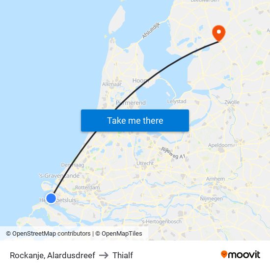 Rockanje, Alardusdreef to Thialf map