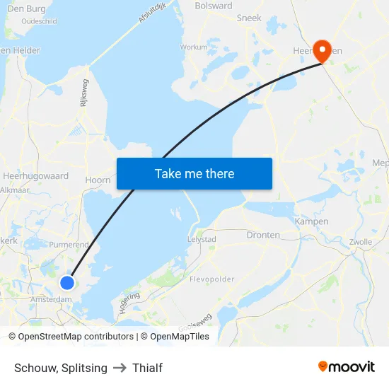 Schouw, Splitsing to Thialf map
