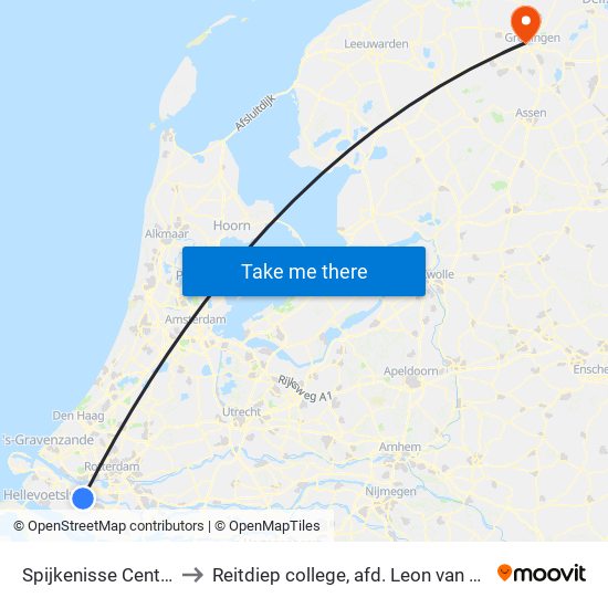 Spijkenisse Centrum to Reitdiep college, afd. Leon van Gelder map