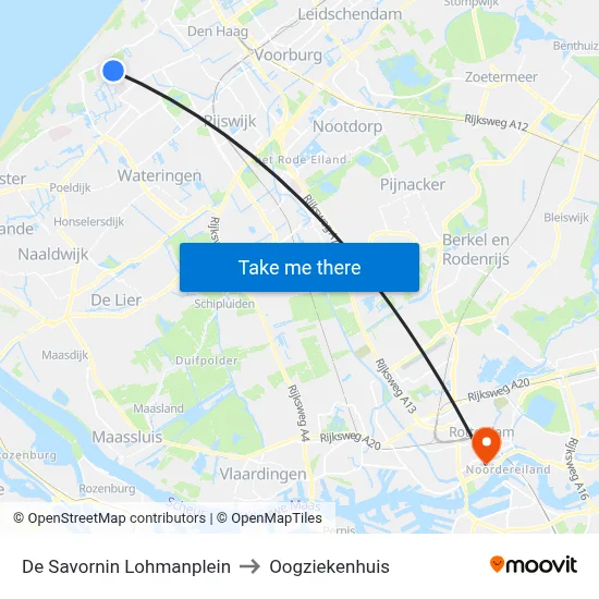 De Savornin Lohmanplein to Oogziekenhuis map