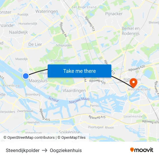Steendijkpolder to Oogziekenhuis map