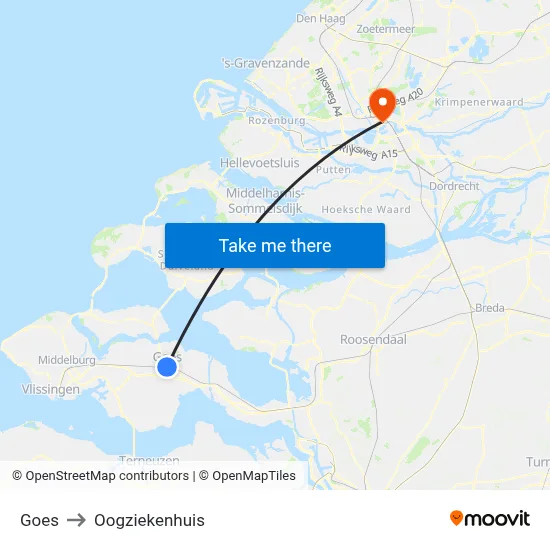 Goes to Oogziekenhuis map