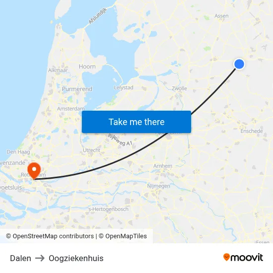 Dalen to Oogziekenhuis map