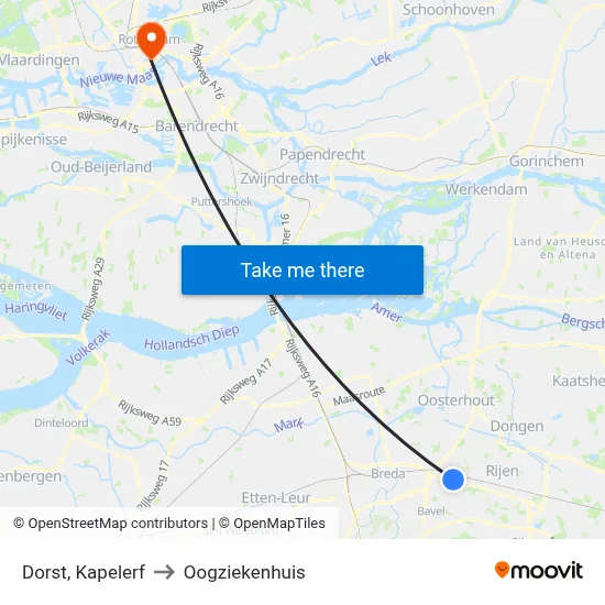 Dorst, Kapelerf to Oogziekenhuis map