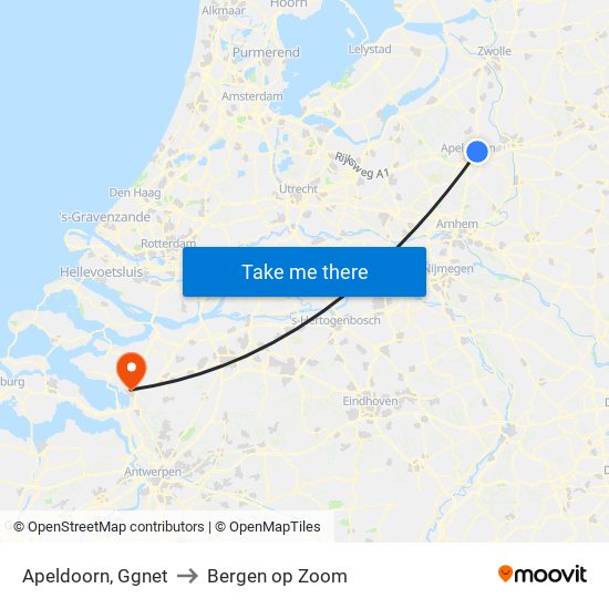 Apeldoorn, Ggnet to Bergen op Zoom map