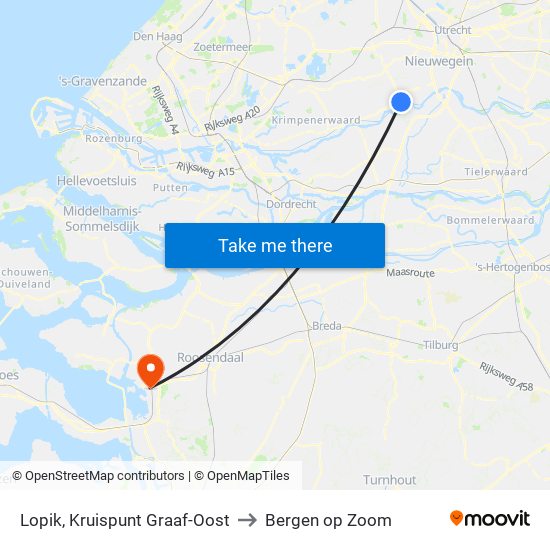 Lopik, Kruispunt Graaf-Oost to Bergen op Zoom map