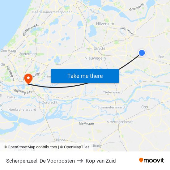 Scherpenzeel, De Voorposten to Kop van Zuid map