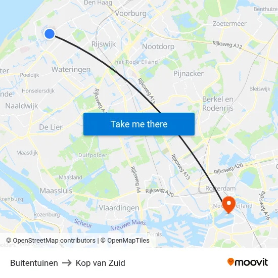 Buitentuinen to Kop van Zuid map