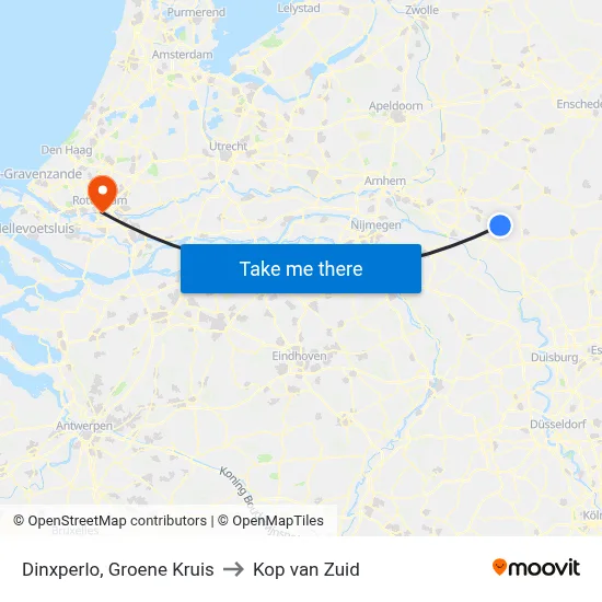 Dinxperlo, Groene Kruis to Kop van Zuid map