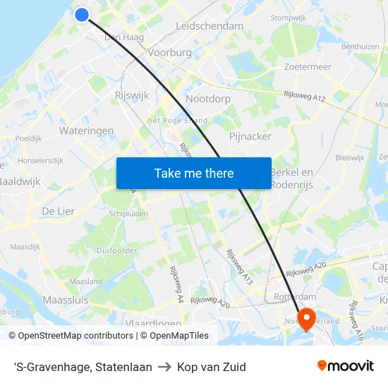 'S-Gravenhage, Statenlaan to Kop van Zuid map