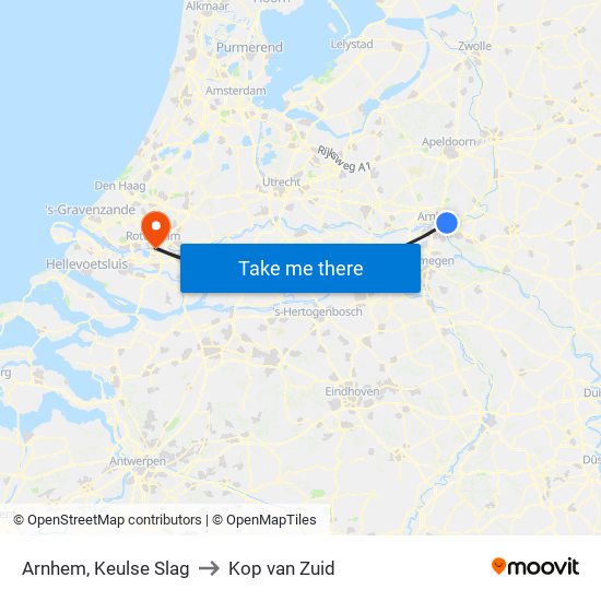 Arnhem, Keulse Slag to Kop van Zuid map