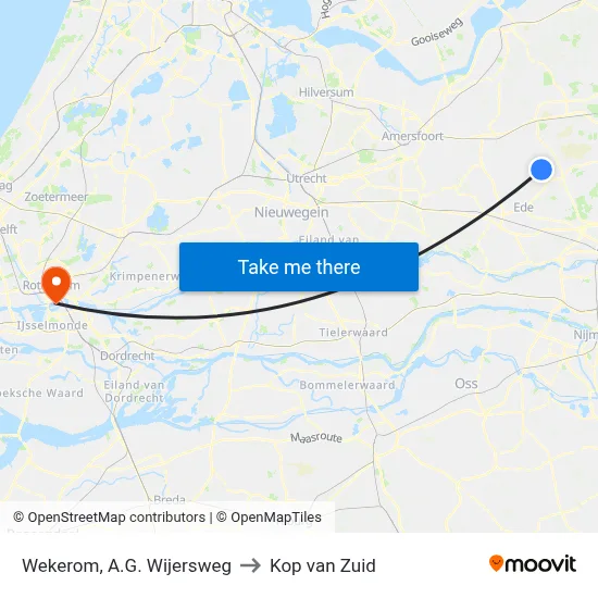 Wekerom, A.G. Wijersweg to Kop van Zuid map