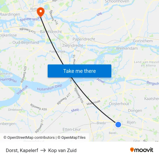 Dorst, Kapelerf to Kop van Zuid map