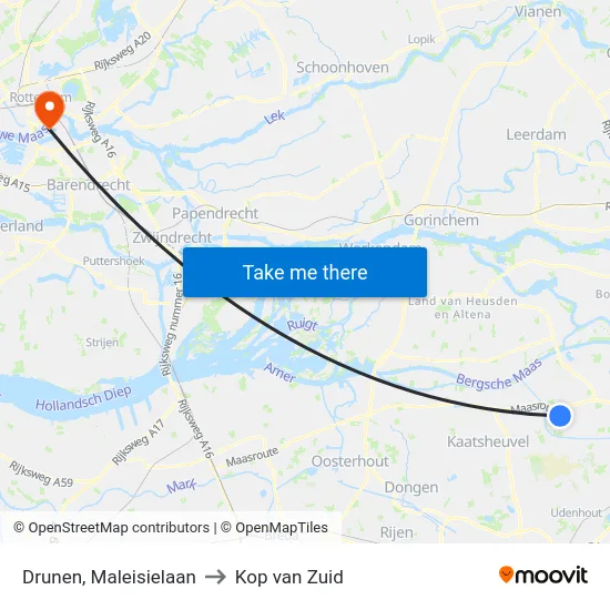 Drunen, Maleisielaan to Kop van Zuid map