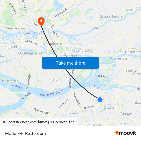 Made to Rotterdam map