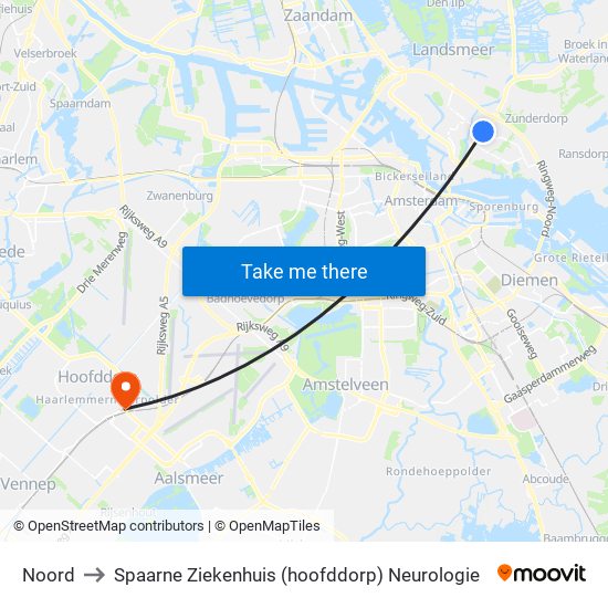 Noord to Spaarne Ziekenhuis (hoofddorp) Neurologie map