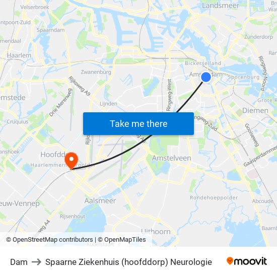 Dam to Spaarne Ziekenhuis (hoofddorp) Neurologie map