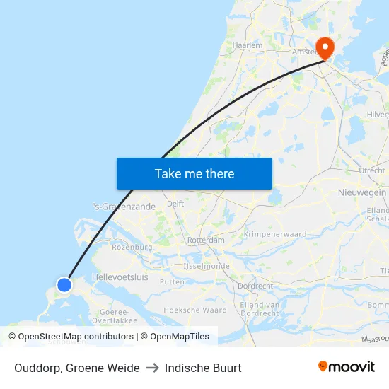 Ouddorp, Groene Weide to Indische Buurt map