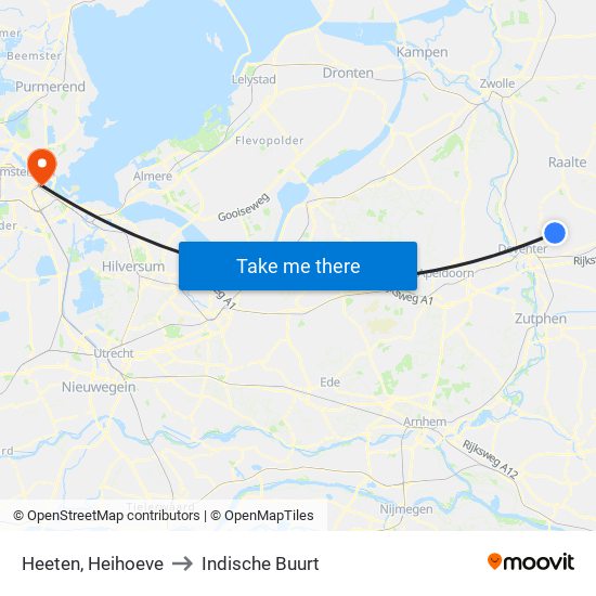 Heeten, Heihoeve to Indische Buurt map