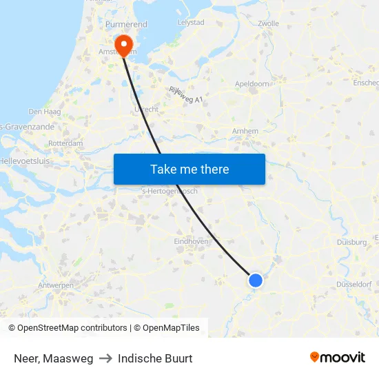 Neer, Maasweg to Indische Buurt map