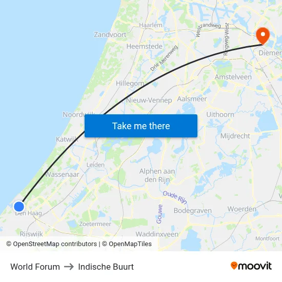 World Forum to Indische Buurt map