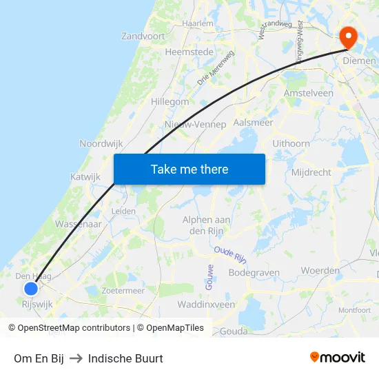 Om En Bij to Indische Buurt map