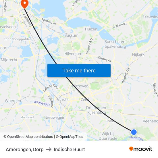 Amerongen, Dorp to Indische Buurt map