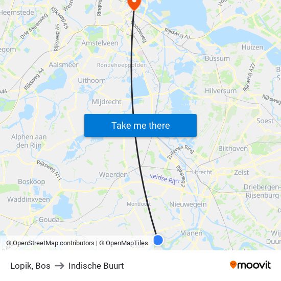 Lopik, Bos to Indische Buurt map