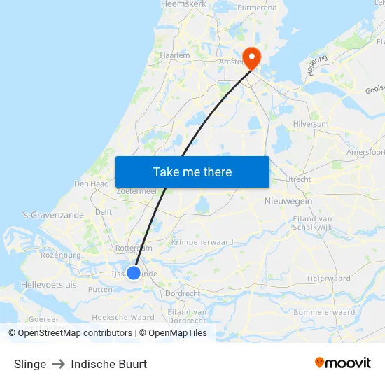 Slinge to Indische Buurt map