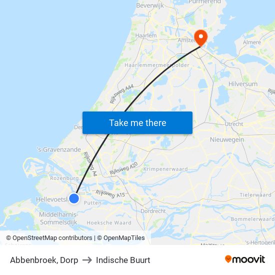 Abbenbroek, Dorp to Indische Buurt map